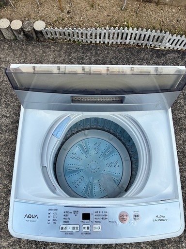 (決まりました )AQUA4.5キロ全自動洗濯機