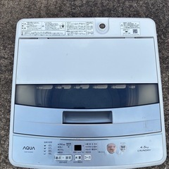 AQUA4.5キロ全自動洗濯機
の画像