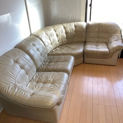 本皮ソファ　の画像