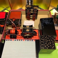 久月お雛様の7段飾り小物の画像