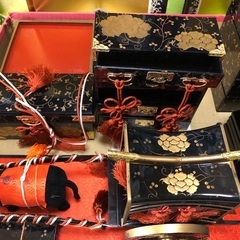 久月お雛様の7段飾り小物の画像