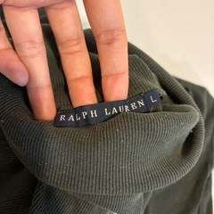 ラルフローレン ダークグリーン タートルネックの画像
