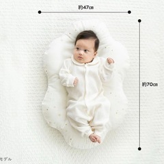 雲のかたち Cカーブ だっこ布団 ダブルガーゼ【日本製】【サンデシカ公式】の画像