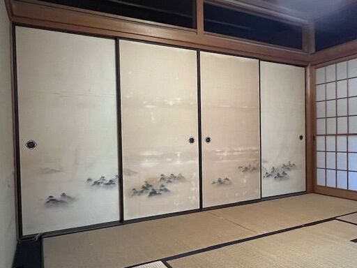 【価格交渉可】日本間（８畳）内装一式お譲りします　（ヒノキ柱・梁のある日本家屋／宮大工の技・雪見障子あり　）