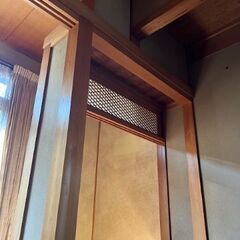 日本間（８畳）内装一式お譲りします　（ヒノキ柱・梁のある日本家屋／宮大工の技・雪見障子あり　）の画像