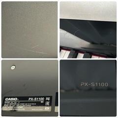 CASIO カシオ 88鍵盤 PX-S1100電子ピアノ スタンド付き 付属品あり ヘッドフォン カバー つき の画像