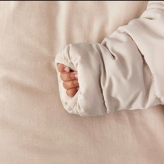 Ｈ&M ボアラインドスノースーツ カバーオール ダウンおくるみの画像