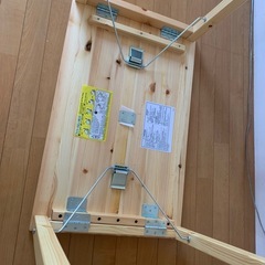 無印　ミニテーブル　木製　ミニデスク　1人用　美品　②の画像