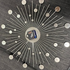 Francfranc（フランフラン）「ビジュー ウォールクロック シルバーの画像