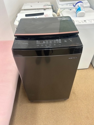縦型洗濯機 2021年製 ブラック iris ohyama IAW-T605BL 6kg (錬金堂