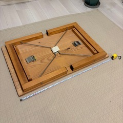 木製折りたたみローテーブルの画像