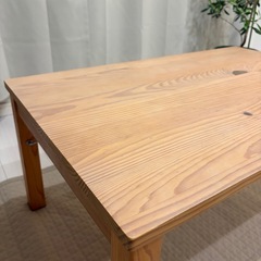 木製折りたたみローテーブルの画像