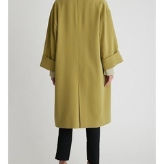 Mila Owen ミラオーウェン コート ラペルカラーボックス袖コート レディース 秋冬 オリーブ色の画像