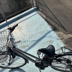 【中古】電動アシスト自転車”X2P7-0004107”27インチ シルバーの画像