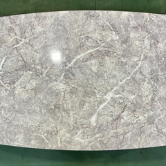 【🌟新品約5万】大理石調　スチール脚　センターテーブル　ローテーブル　座卓　楕円形　丸テーブル　円　リビング　高級感　ソファテーブル　ソファーテーブルの画像