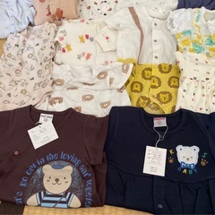 ベビー服　ロンパース　男の子　ボーイ　肌着　春　スタイ　ライオン　コアラのマーチ 子供服 ベビー トップスの画像