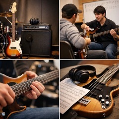 【本厚木・伊勢原】ベースの個人レッスン｜体験スタジオ代のみ♪の画像