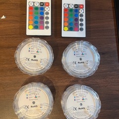 4個セット　LEDライト　リモコン付きの画像