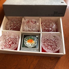 保谷クリスタル小鉢5客の画像