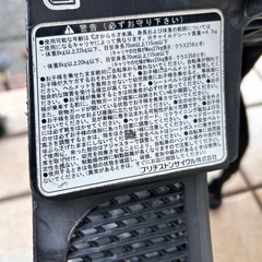 ブラック チャイルドシート後ろ乗せの画像