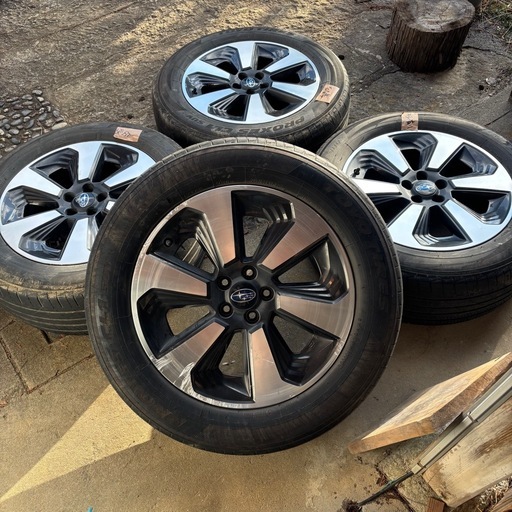 ENKEI製 スバル フォレスター 純正 17インチ ホイール toyo　225/60R17 4本セット★ BRレガシィ アウトバック XV等に