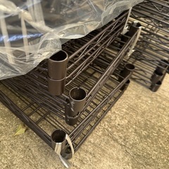 ブラウン　メタルラック　4セットの画像