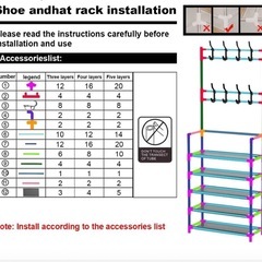 簡易ラック　シューズ　帽子　バッグ　ラックの画像