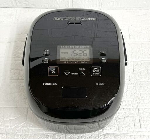 TOSHIBA 東芝 炊飯器 RC-10VRV 真空IHジャー 2025年製 炎匠炊き グランブラック 箱無し 中古☆札幌市 白石店