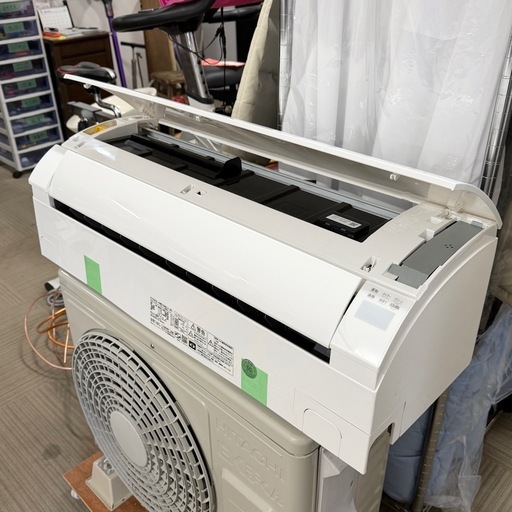 【超美品‼️】定価104,500円♪ 日立 2023年 6畳用エアコン ステンレス白くまくん フィルター自動お掃除 凍結洗浄 100V/2.2kw