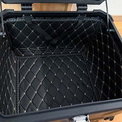 リアボックス トップケース 大容量 55L カブ ハンターカブ CT125 クロスカブ スーパーカブ 50 70 90 バイク アルミ ハードケース パーツ カスタム ブラック バイク用 汎用 VERSYS-X250 C125 2BJ-JA48の画像