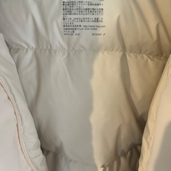 無印良品 新品未使用 婦人 撥水ダウンミドルコート アイボリーM 遠方の方もご相談の画像