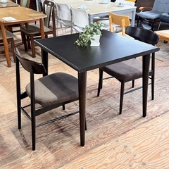 A2064🌟配達設置可🙌 大塚家具 3点ダイニングテーブルセット幅80cm🌟の画像