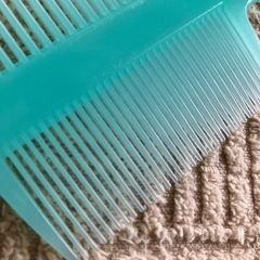 コーム　くし　ストパ付属品　プロカリテ　プラスチック　グリーン　長さ約13.5㎝の画像