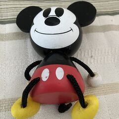 ミッキーマウス　木製人形の画像