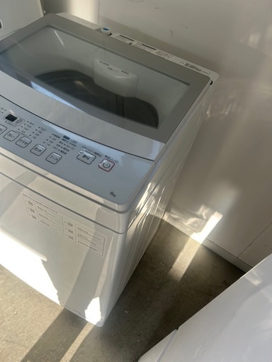 お買得☆美品☆ニトリ☆2023年製☆6kg☆ホワイト色☆激安洗濯機☆