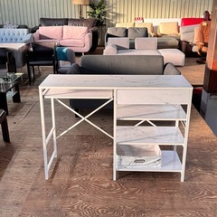 A2065🌟配達設置可🙌 DORIS オープンラック 幅120 ゴミ箱 レンジ台 炊飯器 キッチンラック マーブル デッカー🌟の画像