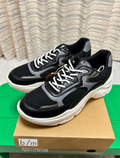 MoonStar ムーンスター b/m 03アスキャ ダッドスニーカー 厚底 黒　ブラック