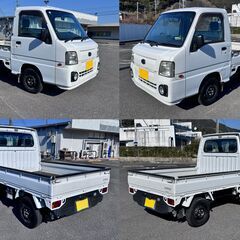 【商談中】😊サンバー トラック😊人気の軽トラ 最終型　農道のポルシェ😀H22年式♪お買得極上車👌車検有👍5MT/2WD/エアコン/フルセグナビテレビ/ETC/乗って帰れます🚗修復歴なし👍の画像