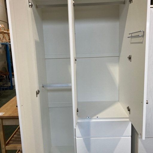 【新品7.5万】マルチタンス(クエスT 100MT WH) ニトリ　クローゼット　ワードロープ　白　引き出し　ホワイト　家具　タンス　
