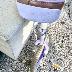 一輪車　ブリジストン　パープル　BRIDGESTONEの画像