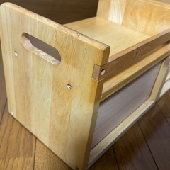 がっしりした造り 木製本棚 引き出し収納コンビの画像