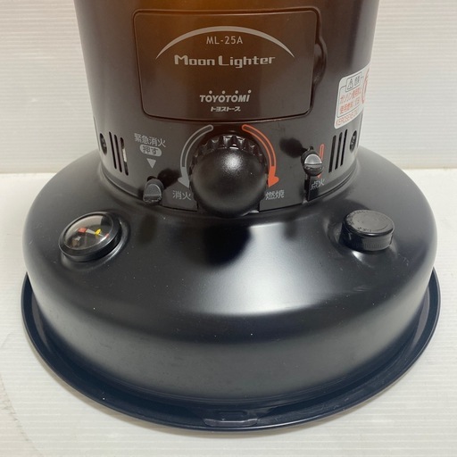 マッチ点火のみ　TOYOTOMI トヨトミ トヨストーブ 石油ストーブ ムーンライター ML-25A ブラック 2005年製 レトロ　暖房器具 現状品