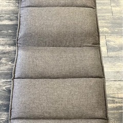 【中古品】 リクライニングチェア  座椅子 ブラウン フルフラット チェアー　生活家具の画像