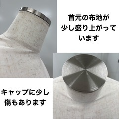 紳士芯地張トルソー（ストエキオリジナル）ステンレス調
の画像