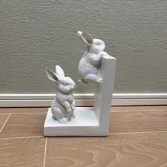 うさぎブックエンドの画像