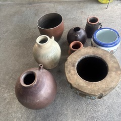 カメ、ツボ　火鉢の画像