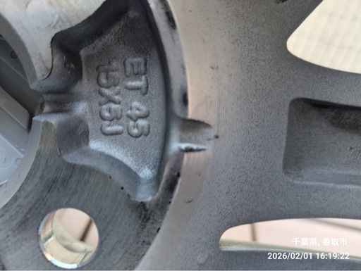 165/65R15  ソリオ純正アルミタイヤセット
