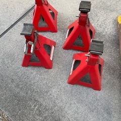 ジャッキスタンド4個セット&はしご2本の画像