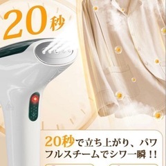 衣類スチーマー　アイロンの画像