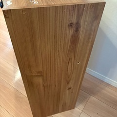 木目調３段カラーボックスの画像